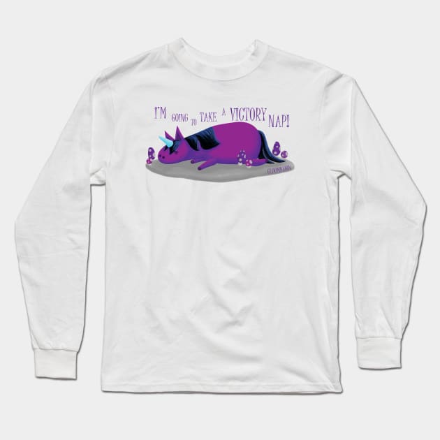 Gloomicorn - Victory Nap Long Sleeve T-Shirt by shiro